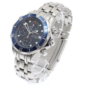 OMEGA Seamaster300 2225.80 Date Chronograph Navy Dial Automatic Men's_886650